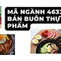 Mã Ngành Bán Thực Phẩm