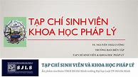 Tạp Chí Khoa Học Pháp Lý Pdf